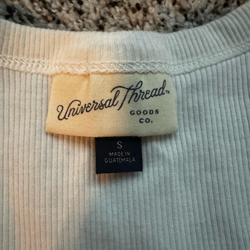 White Ribbed Tank Top - Picture 2 of 2